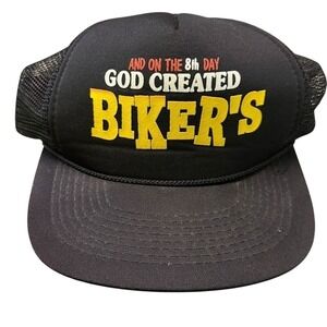 And On The 8th Day God Created‎ Bikers Black Mech Baseball Snapback Cap
